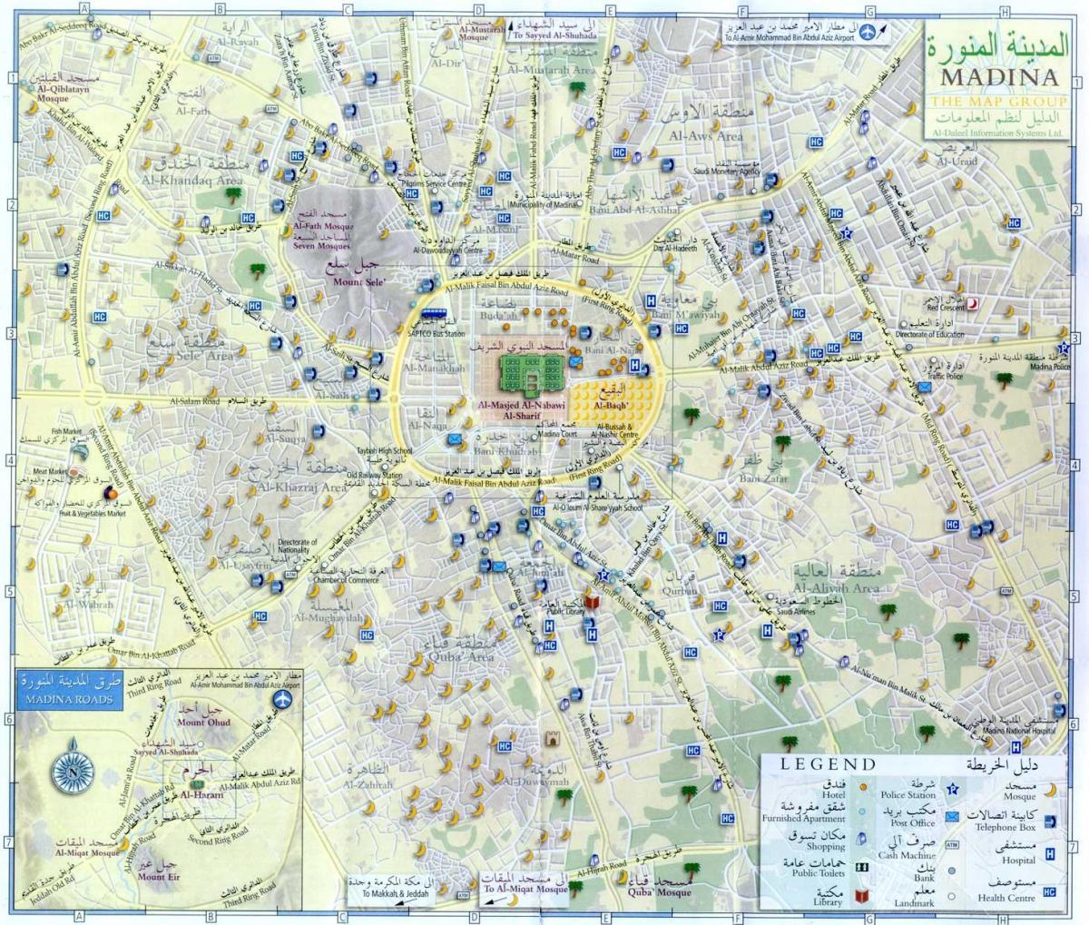 Mecca (Makkah) sightseeing map
